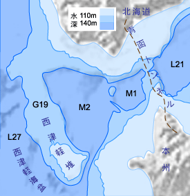 VI-2 日本海の入口(対馬海峡)と出口(津軽海峡) 海底地形分類図